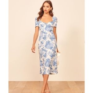 NWOT Reformation Marfa Midi Dress in Olympia 8